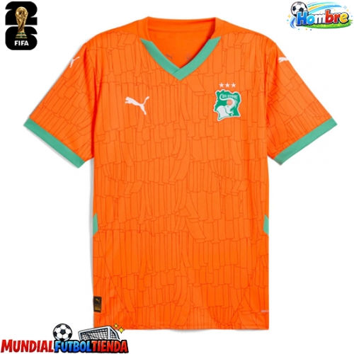 Camiseta Costa de Marfil Primera Equipación Replica Mundial 2026 mangas cortas